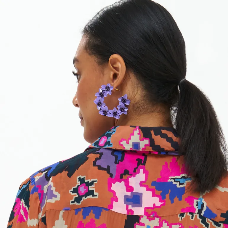 Astor Hoop- Purple