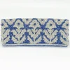 Beaded Clutch- Marigold Periwinkle