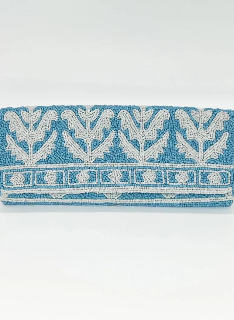 Beaded Clutch- Marigold Sky