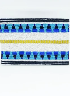 Beaded Envelope- Mezcal Blue