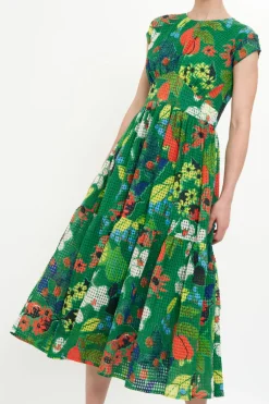 Cap Sleeve Midi- Sutton Green