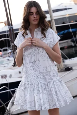 Cap Sleeve Mini- Roma White