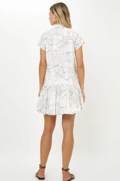Cap Sleeve Mini- Roma White