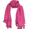 Pink Tassel Scarf