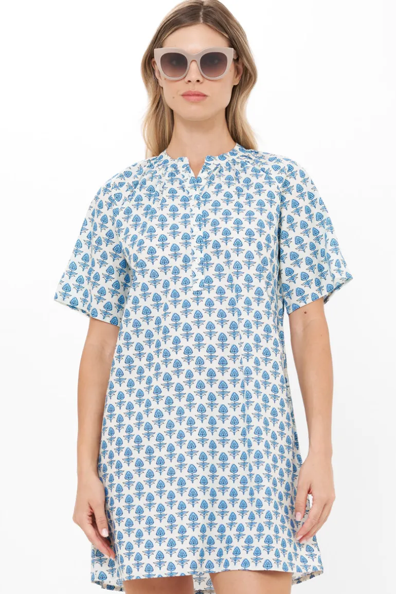 Pocket Dress- Provence Blue