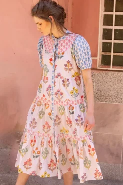 Scoop Tiered Midi- Provence Blue