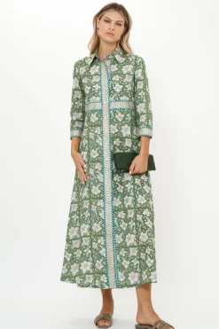 Shirt Dress Maxi- Ivy Olive