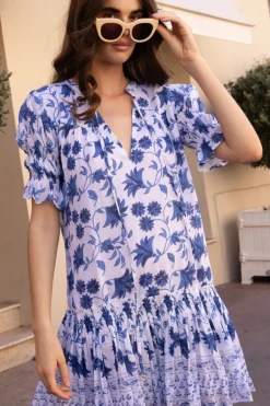Smocked Drop Mini- Marion Blue