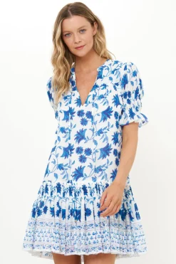 Smocked Drop Mini- Marion Blue