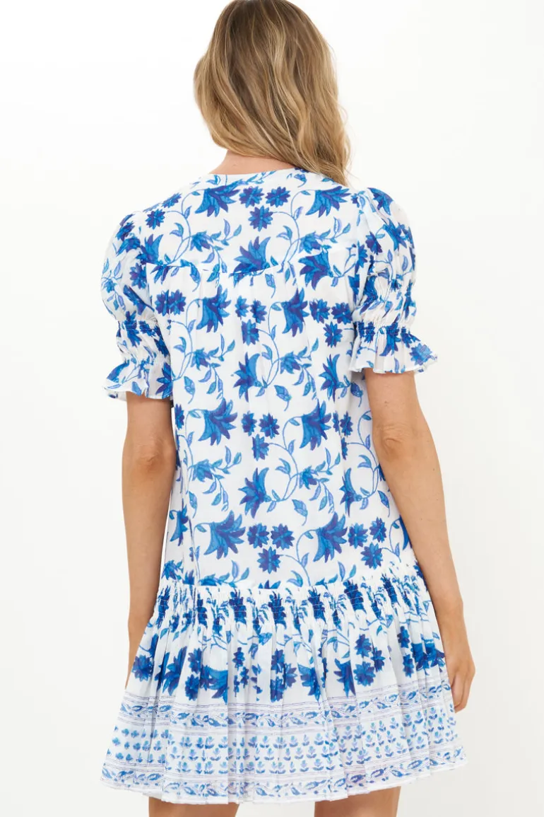 Smocked Drop Mini- Marion Blue