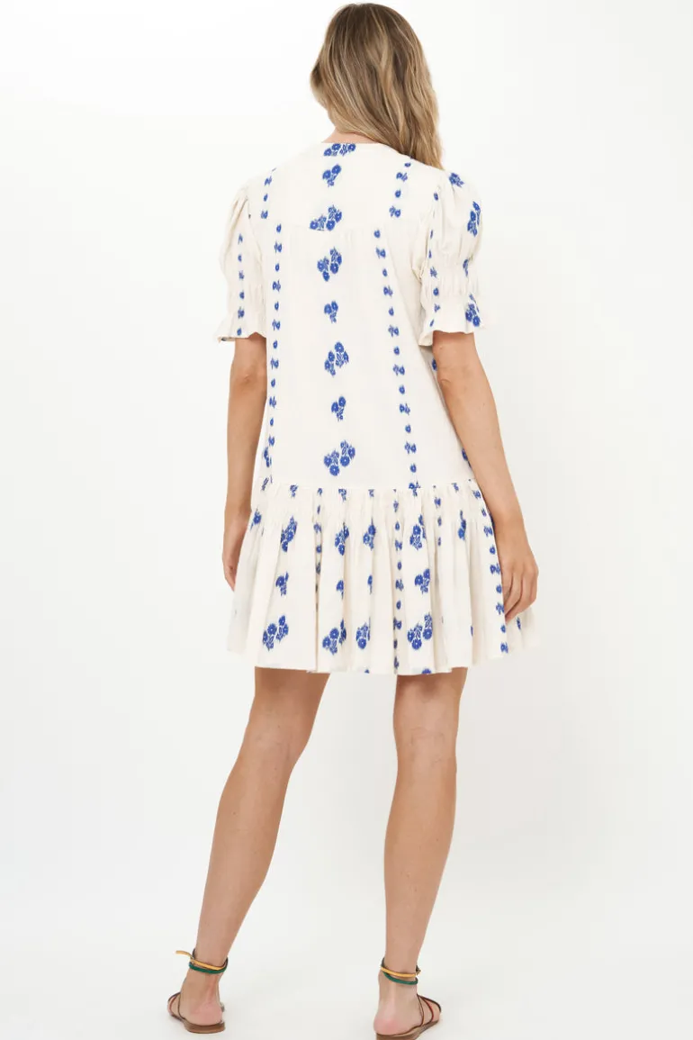 Smocked Drop Mini- Wicklow Blue
