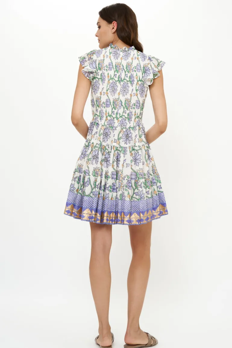 Smocked Flirty Short- Presidio Blue