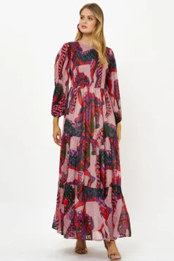 Smocked Top Maxi- Arabia Crimson