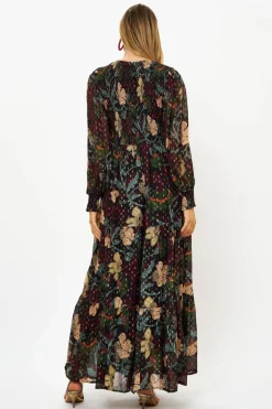 Smocked Top Maxi- Turin Wine