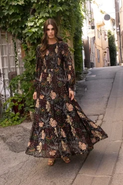 Smocked Top Maxi- Turin Wine
