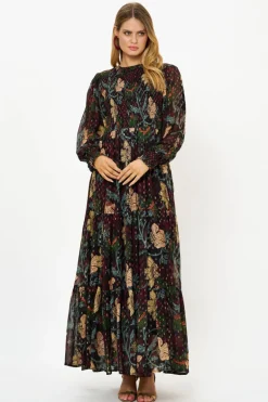 Smocked Top Maxi- Turin Wine