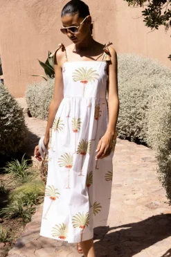 Tie Strap Pocket Midi- Canary Green