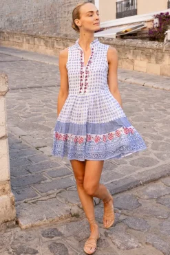 Yoke Dress- Borrego Navy
